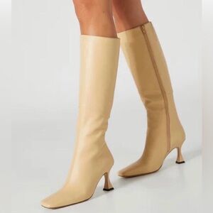 Tony Bianco Fantasy Boots in Butter Yellow
